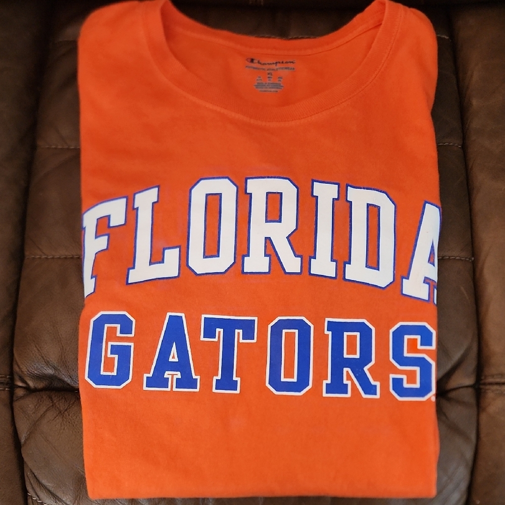 Champion Orange Florida Gators Tee Shirt Short Sleeve Logo Graphic XL